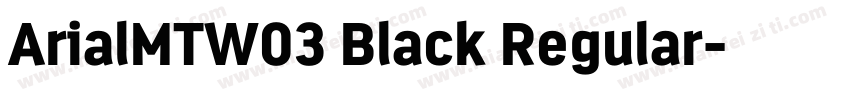 ArialMTW03 Black Regular字体转换